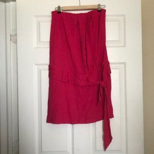 Haute Hippie Strapless Mini Dress